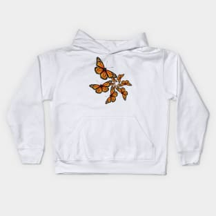 Monarch inspired spiral Kids Hoodie